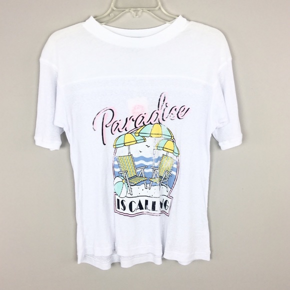 Wildfox Tops - WILDFOX | White Paradise Summer Top - A28